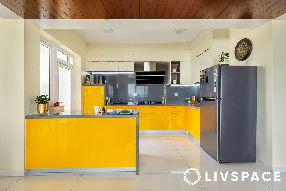 yellow cabinets for kitchen colours ideas