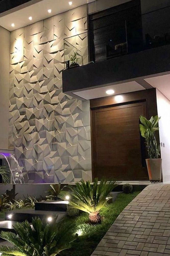 house front tiles design 3d