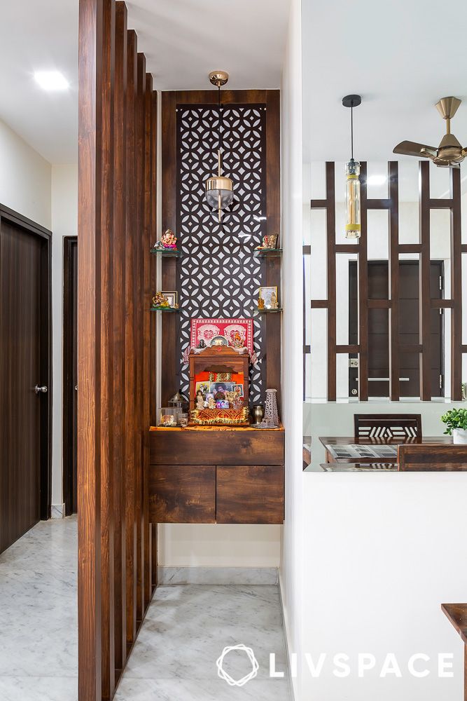 space saving pooja room designs in apartments