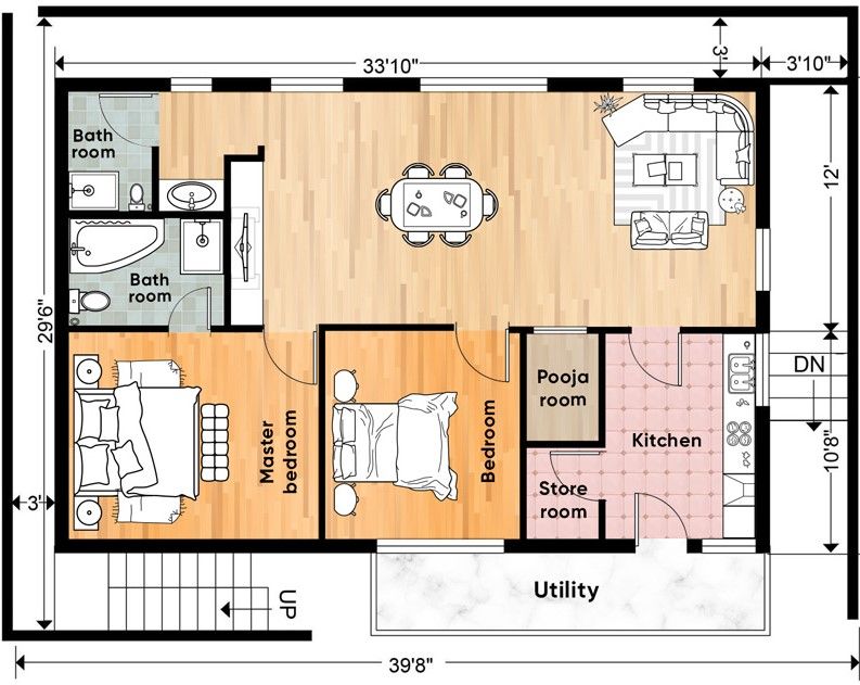 floor-plan-for-30*40-house