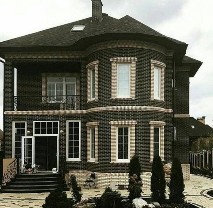 dark modern front wall tiles design