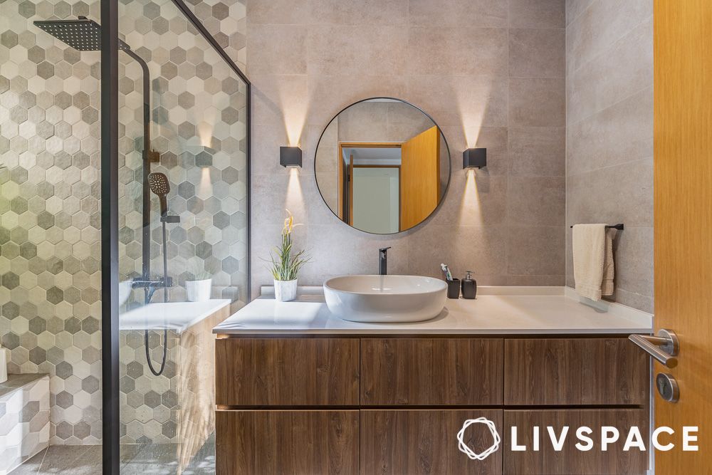 bathroom-wash-basin-cabinet-design-with-round-mirror