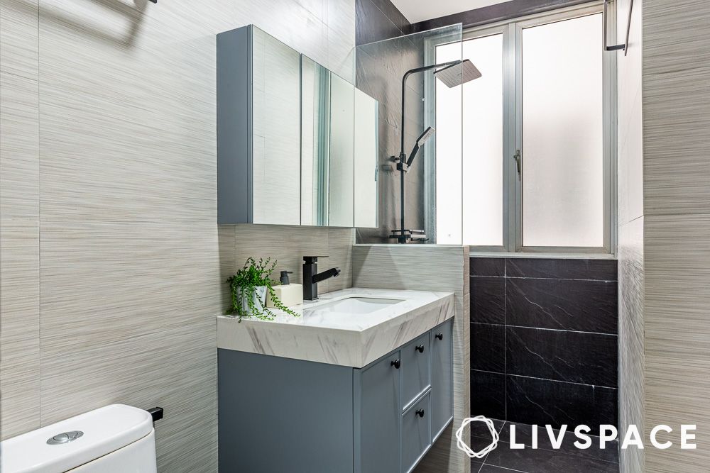 grey-bathroom-basin-cabinet-design