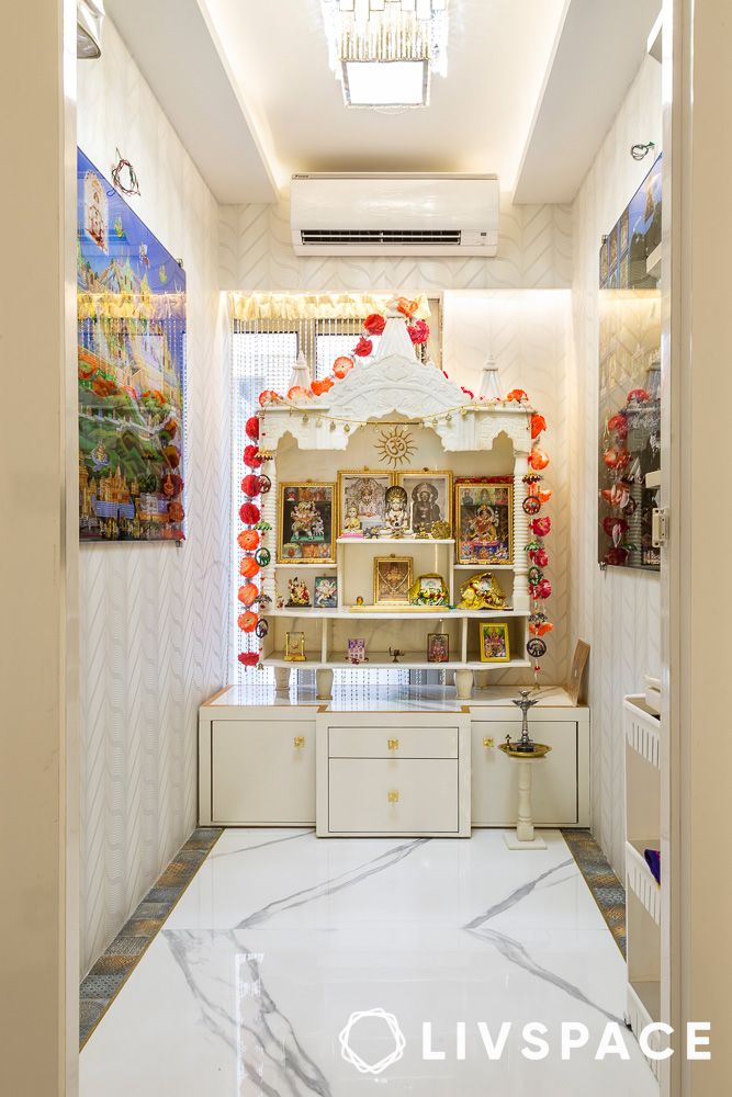 calcium-silicate-false-ceiling-pooja-room