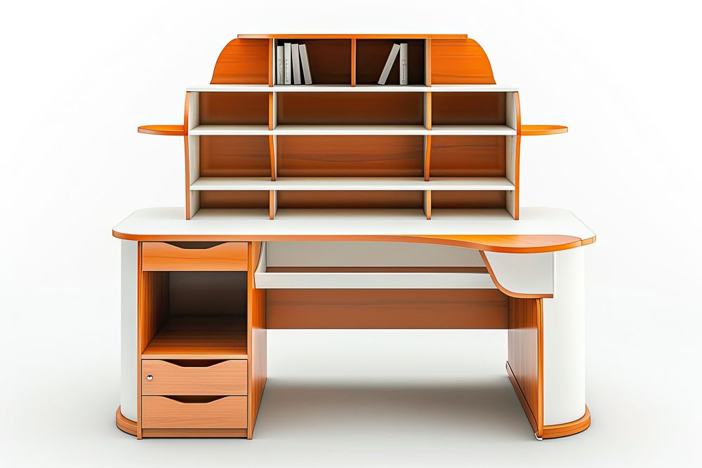 Two tier study table for the bed side wall