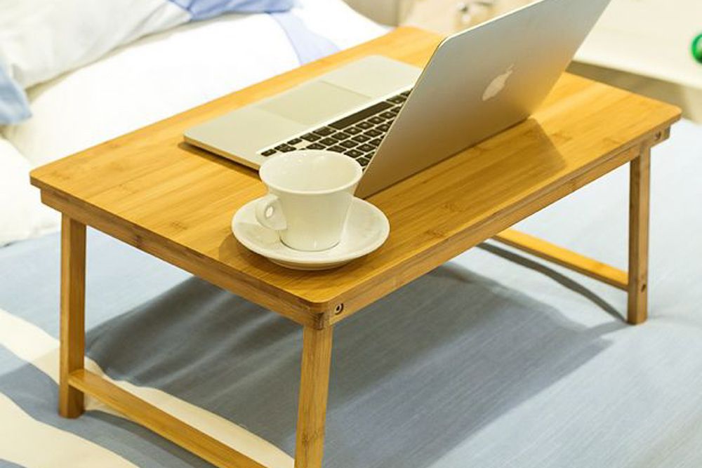 BAMBOO Folding Table study in Bed laptop stand