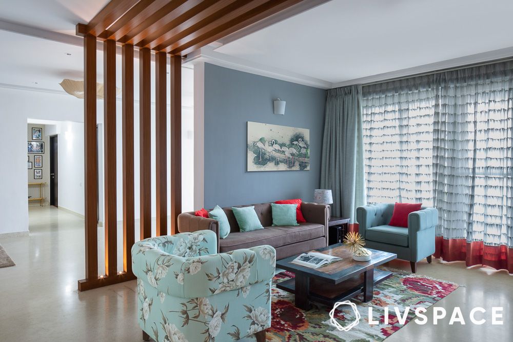 extended-wooden-living-room-partition-ideas