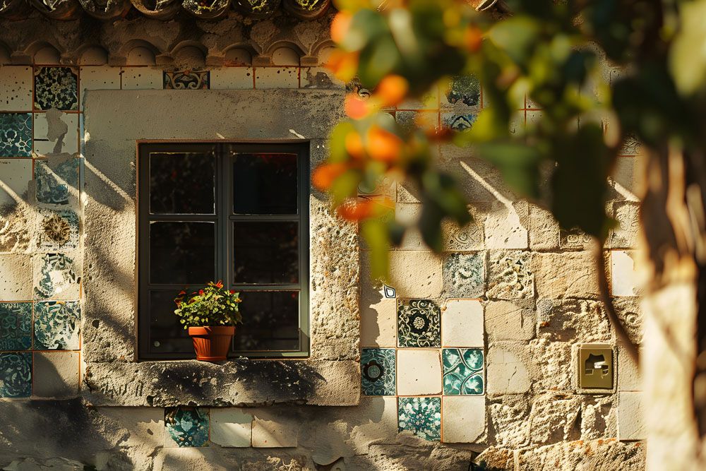 mediterranean outside wall tiles design
