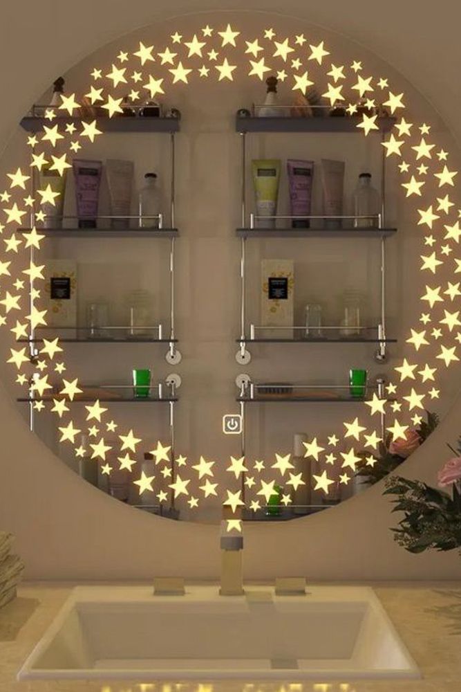starry-thematic-mirror-light-design-idea