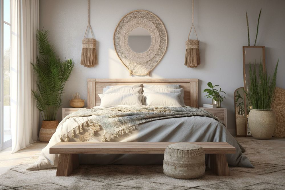 boho-room-accessories-rattan-mirror