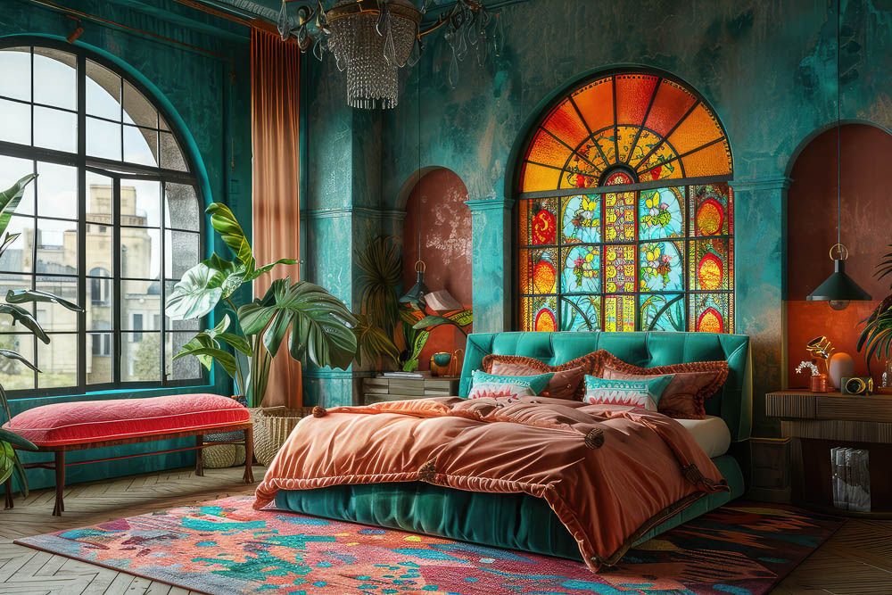 boho-bedroom-ideas-with-stained-glass