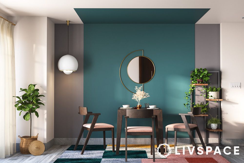 home colour designing teal grey white
