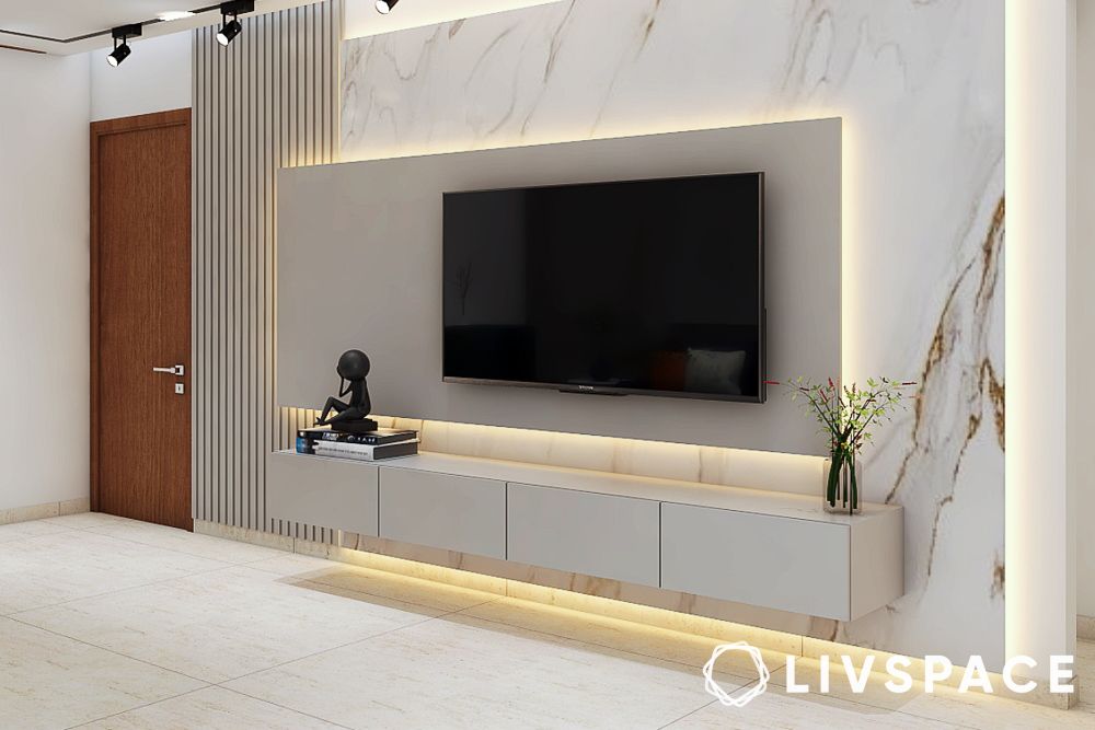 tv unit marble sheet for wall