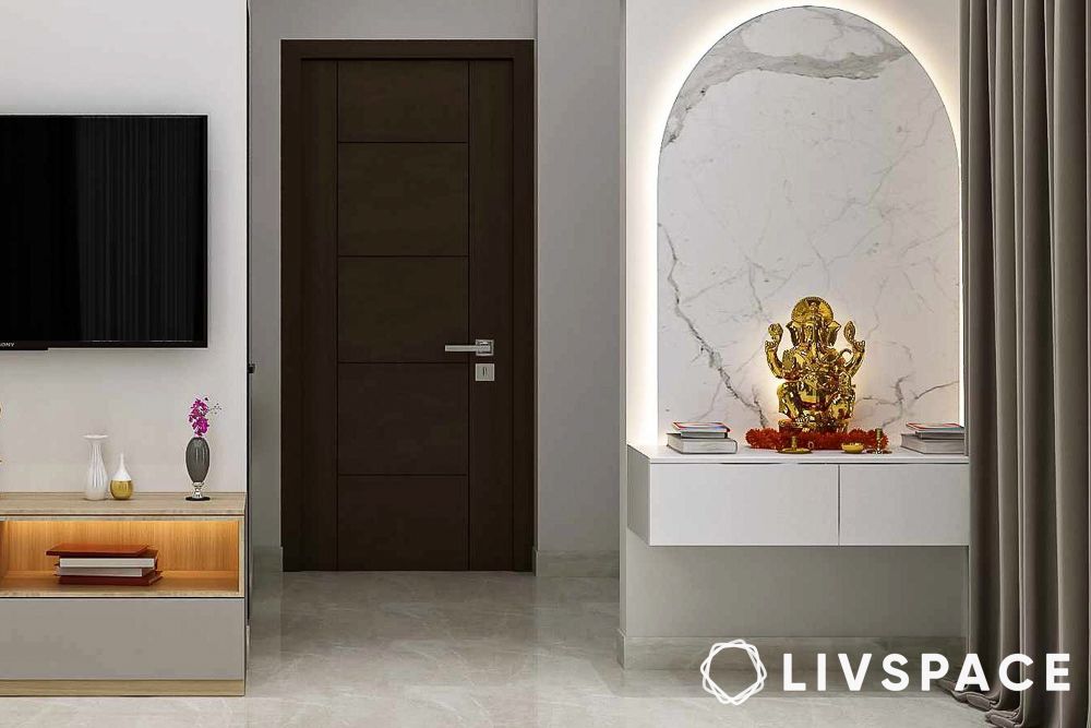 pooja-room-interior-pvc-marble-sheet