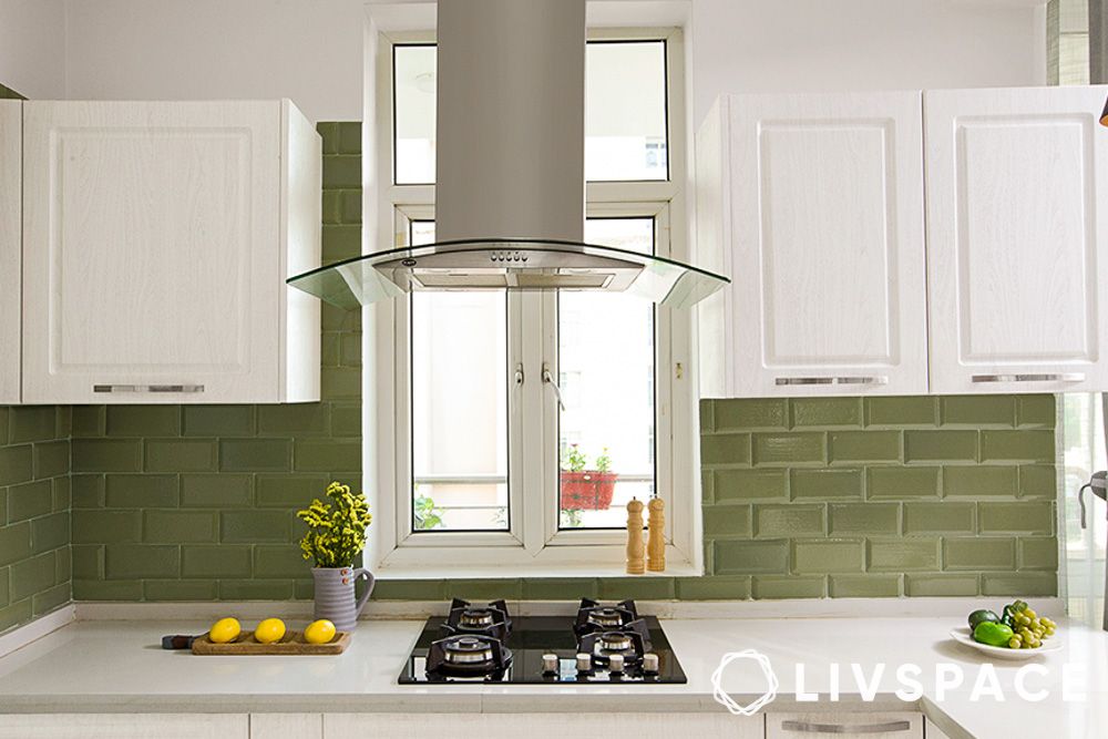 best kitchen colour combination olive green and white