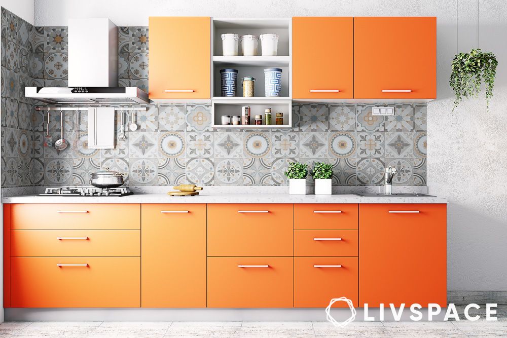 kitchen colour design orange