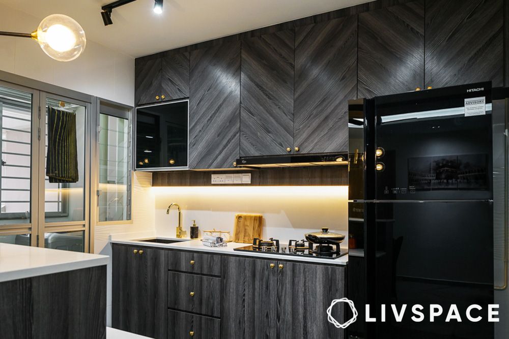 great kitchen colours dark wood