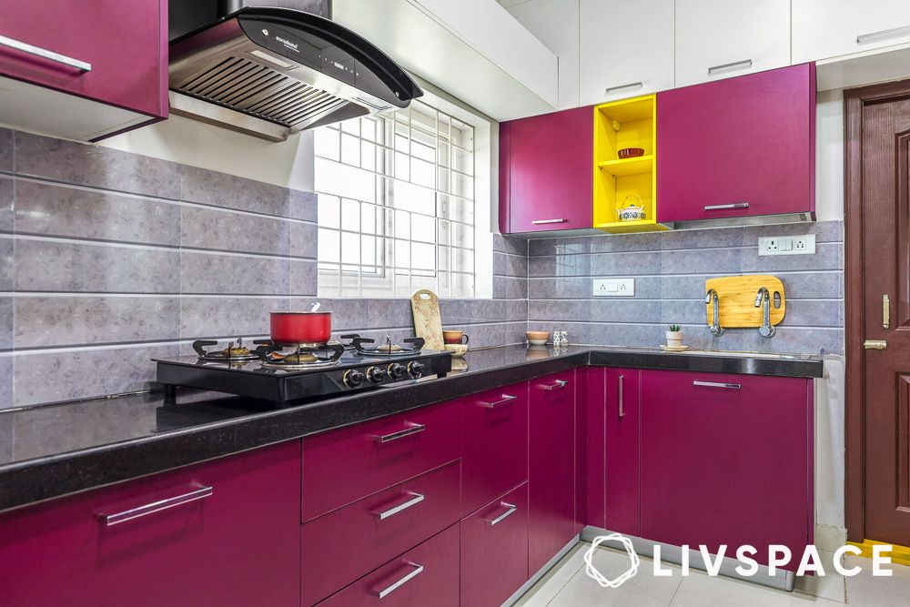 kitchen colour design magenta