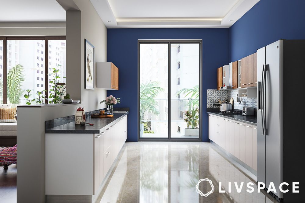 kitchen-designs-blue-walls-parallel