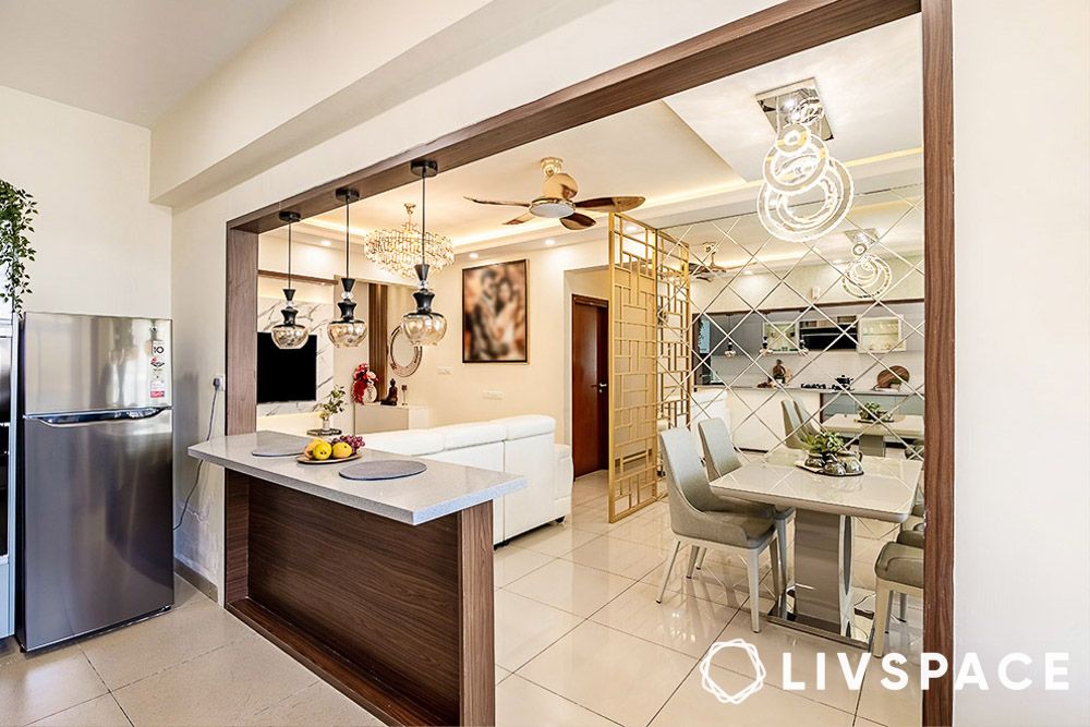 2bhk interior design cost luxe kitchen