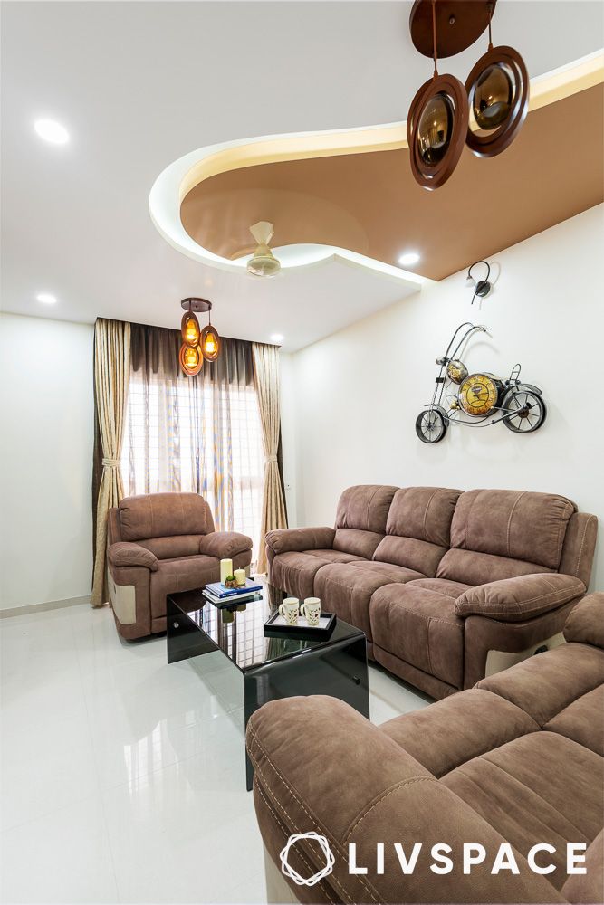 down ceiling pop design curved