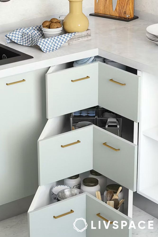 sleek kitchen drawer handle design