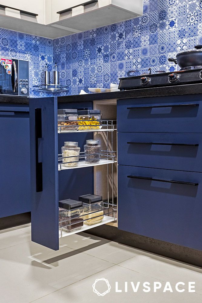 pull out vertical spice rack