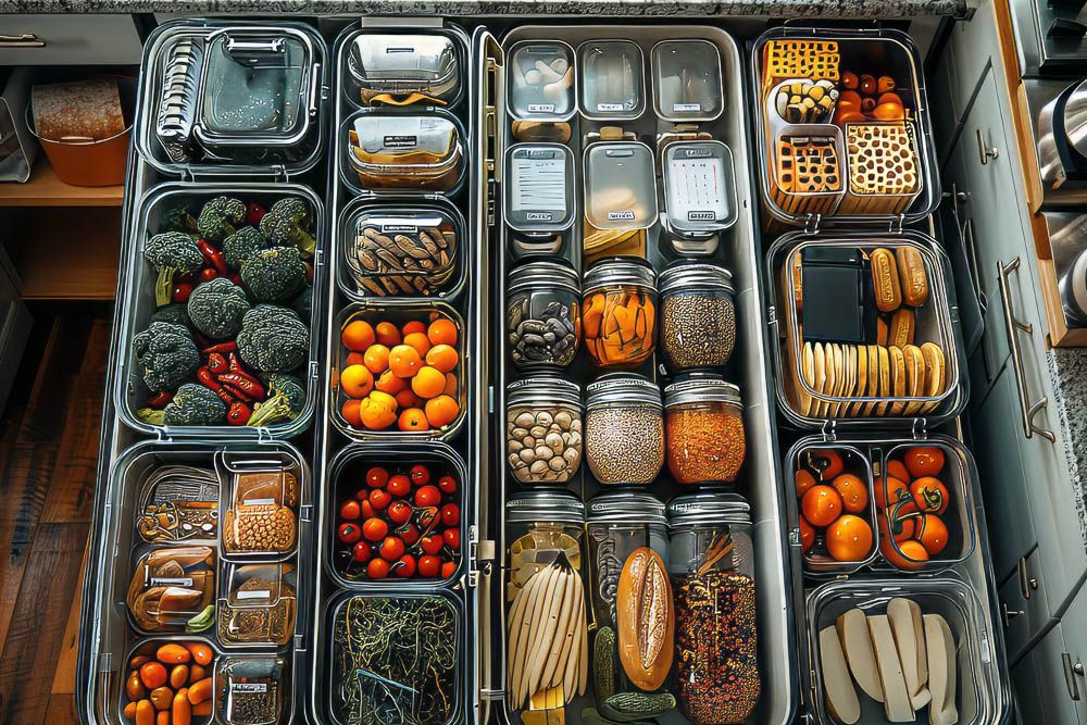 modern kitchen pantry drawer design