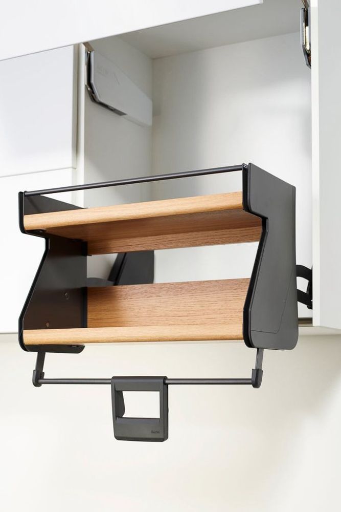 simple kitchen pull down drawer design