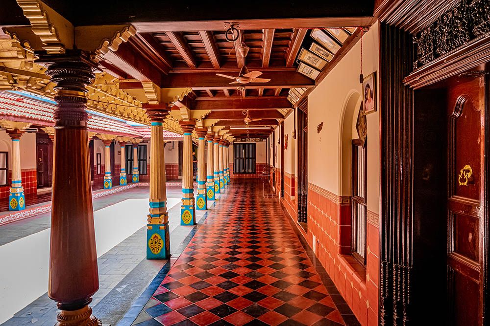 athangudi tiles in a chettinad house