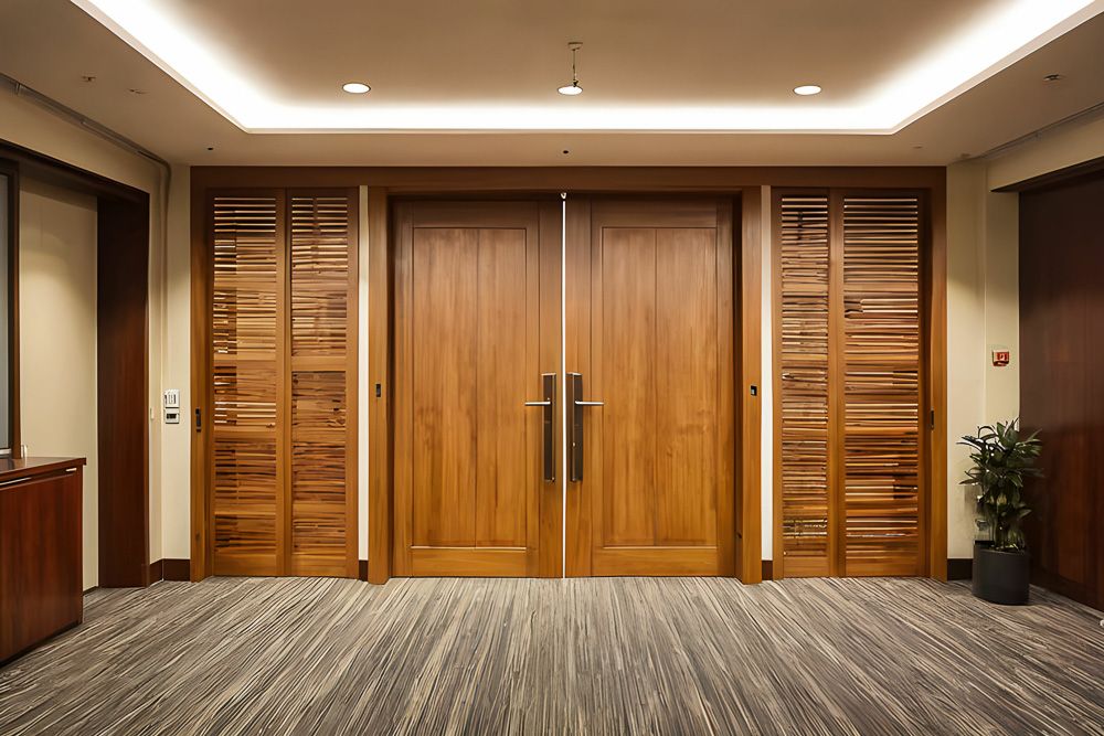 teak wood main double door design