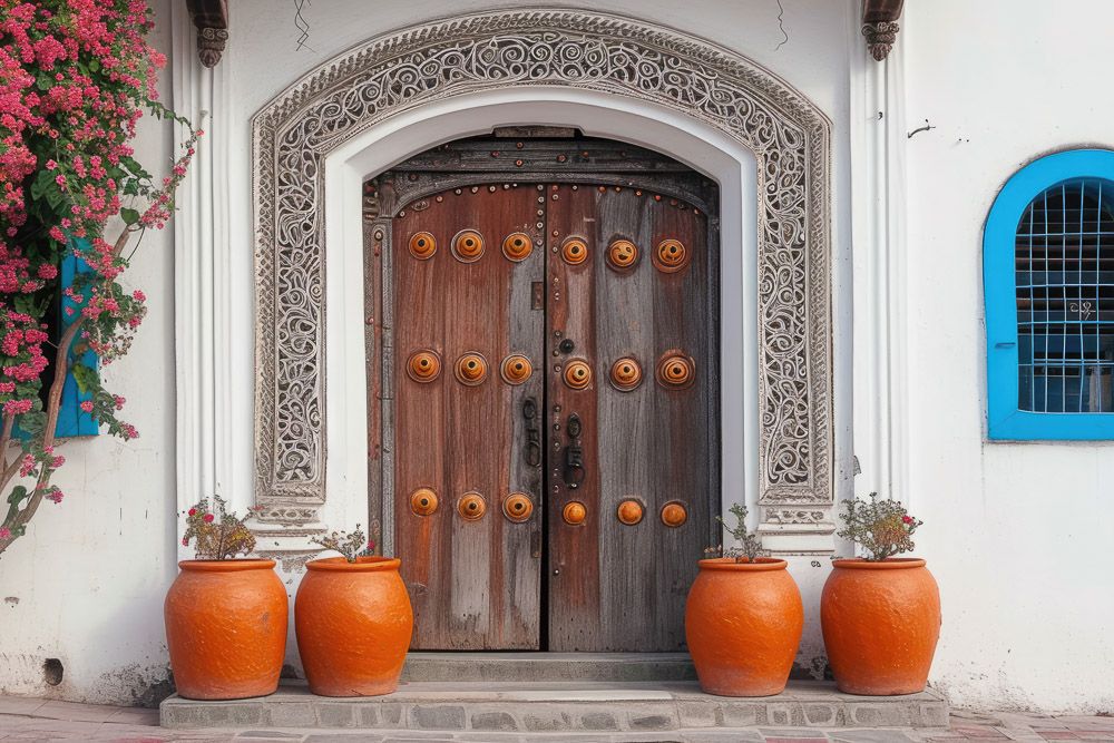 zanzibari teak wood main door design