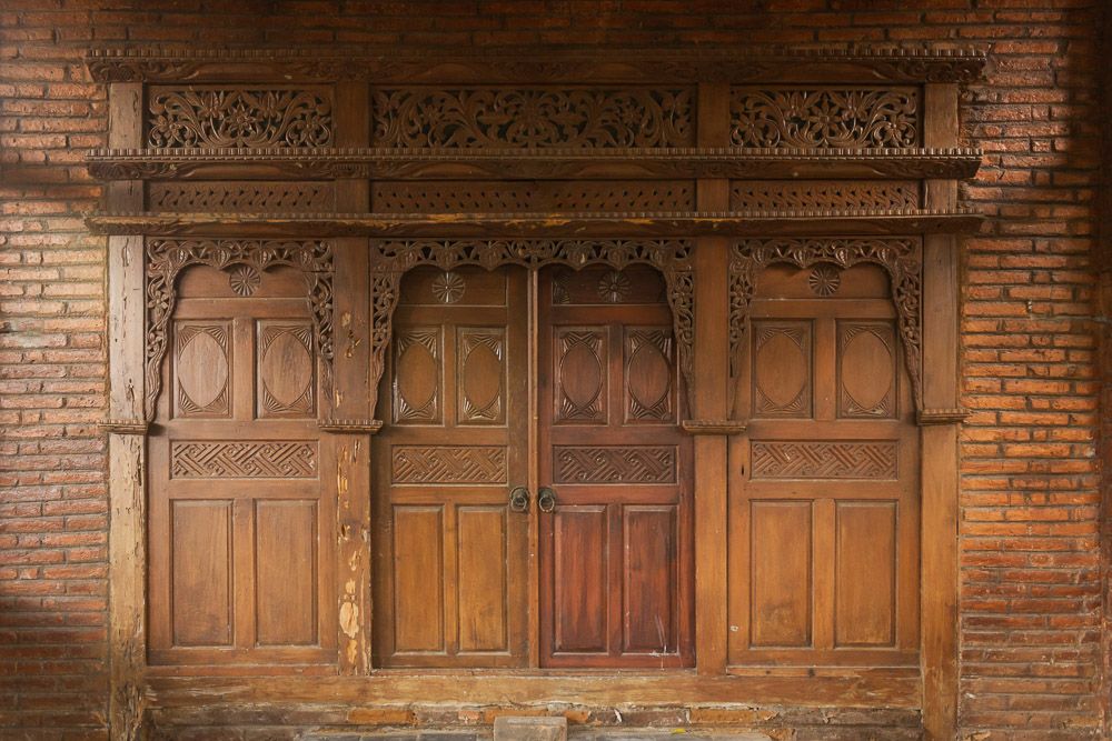 geybok teak wood main door design