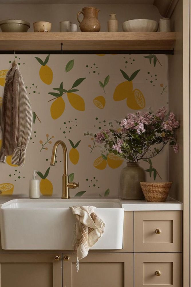 lemon-peel-and-stick-wallpaper-kitchen