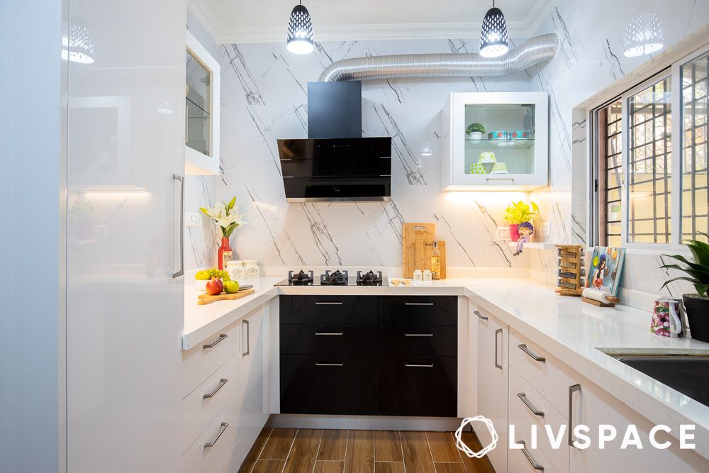 black-and-white-kitchen-designs-accent-cabinet