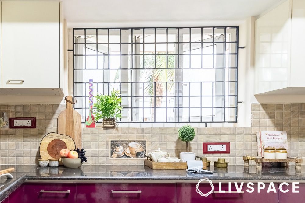 chequered-grill-design-for-kitchen-window