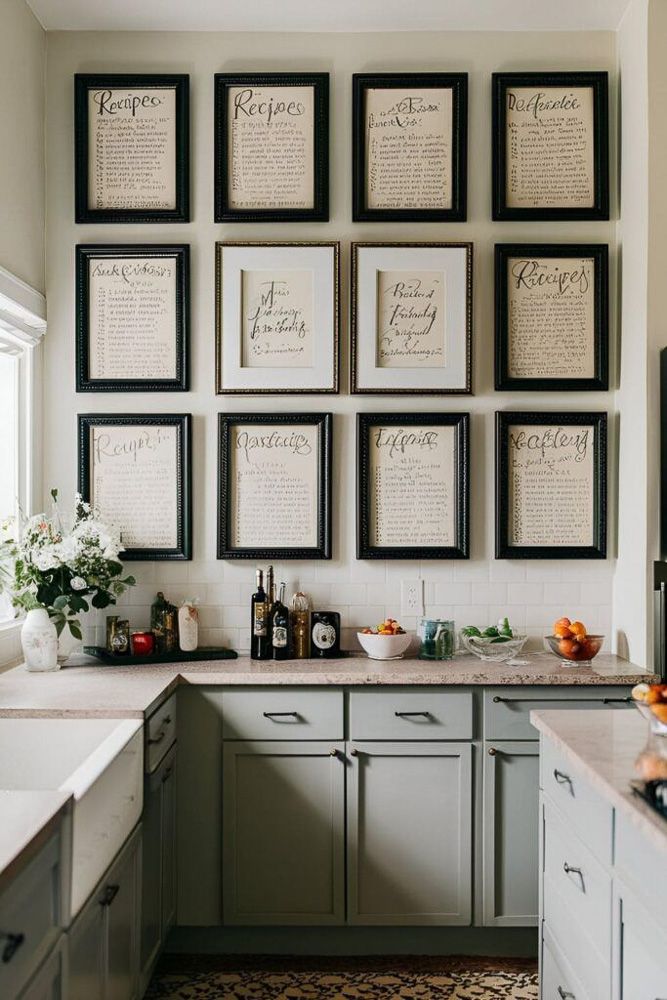 decorative-recipe-wall-in-a-kitchen