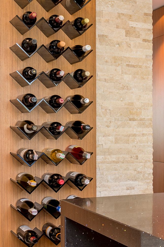home bar wine rack kitchen wall design 1