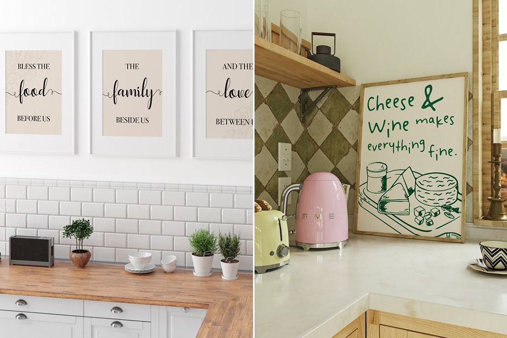 kitchen quotes as wall hanging decor