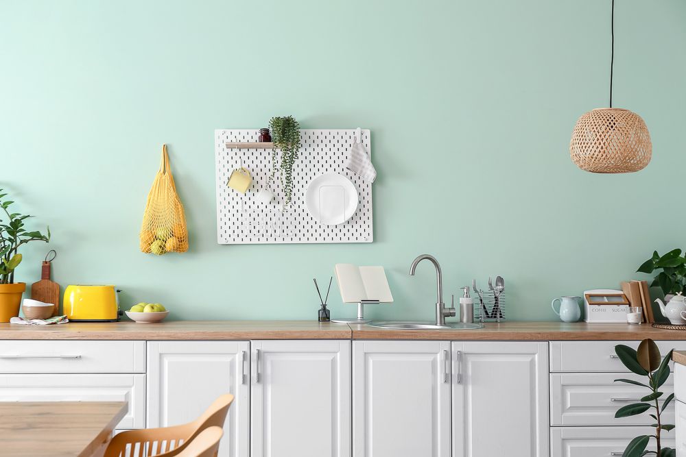 decorative wall hangings for kitchen with pegboard