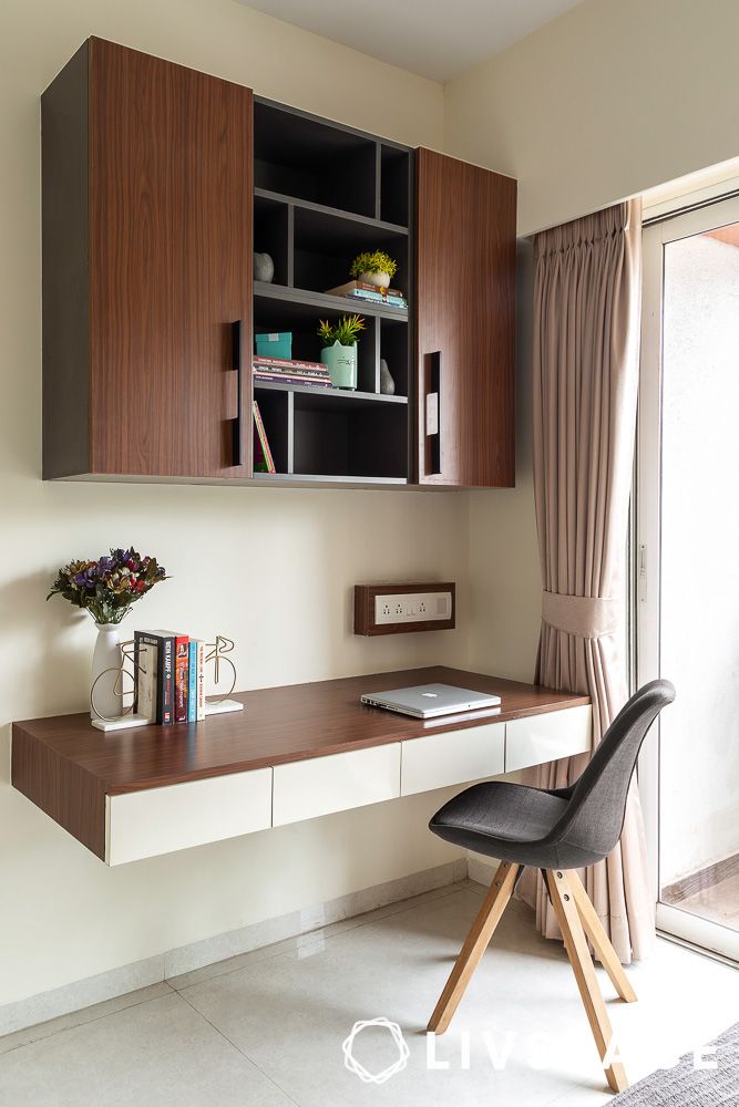 interior decoration for small bedroom floating desk