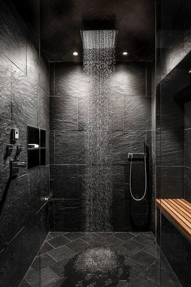 black-bathroom-colour-idea-with-cedar-wood