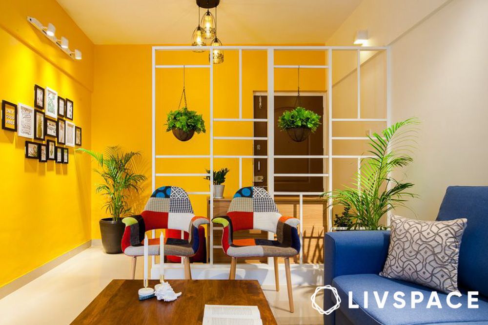 2bhk-interior-design-cost-yellow-living-room