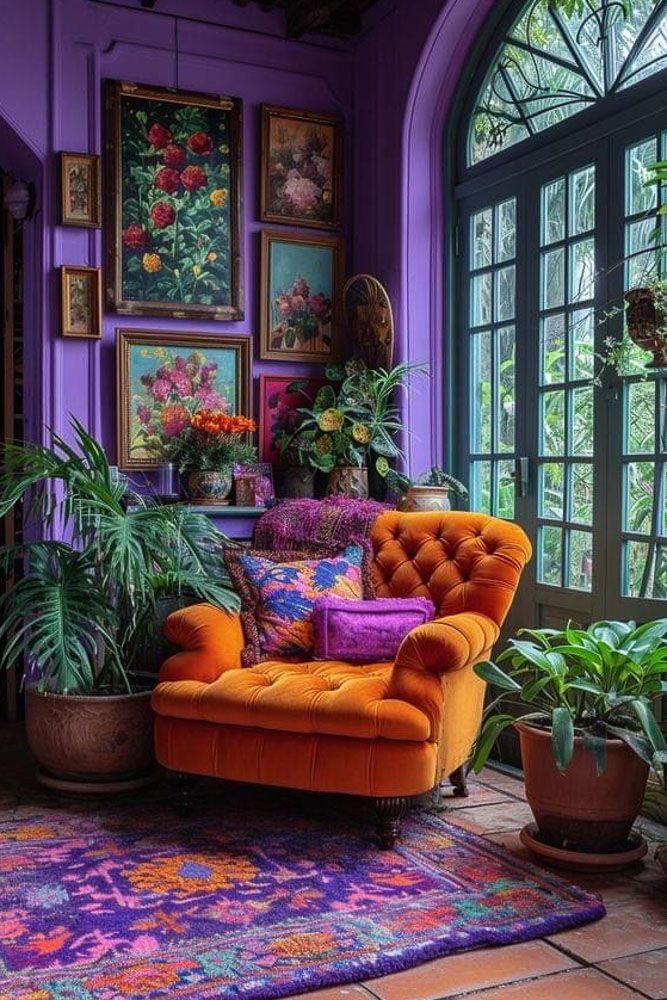 sage purple two colour combination for bedroom walls