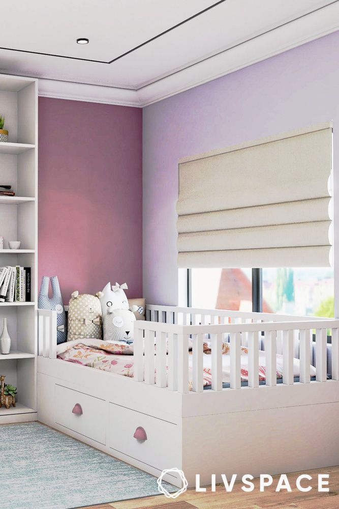 purple attractive purple two colour combination for bedroom wall