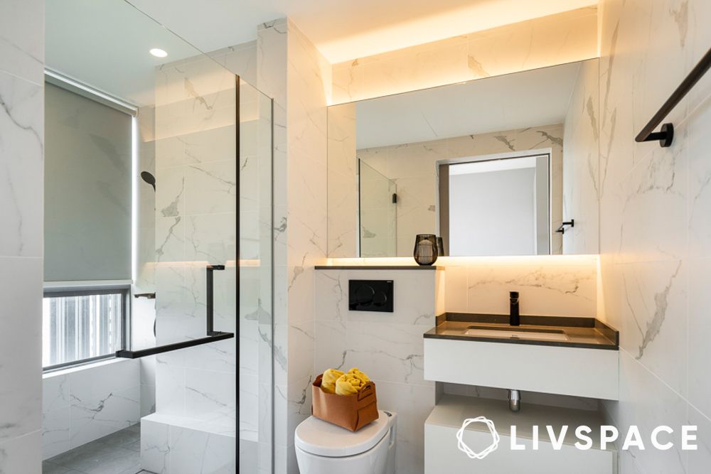 are white tiles in a bathroom a good idea