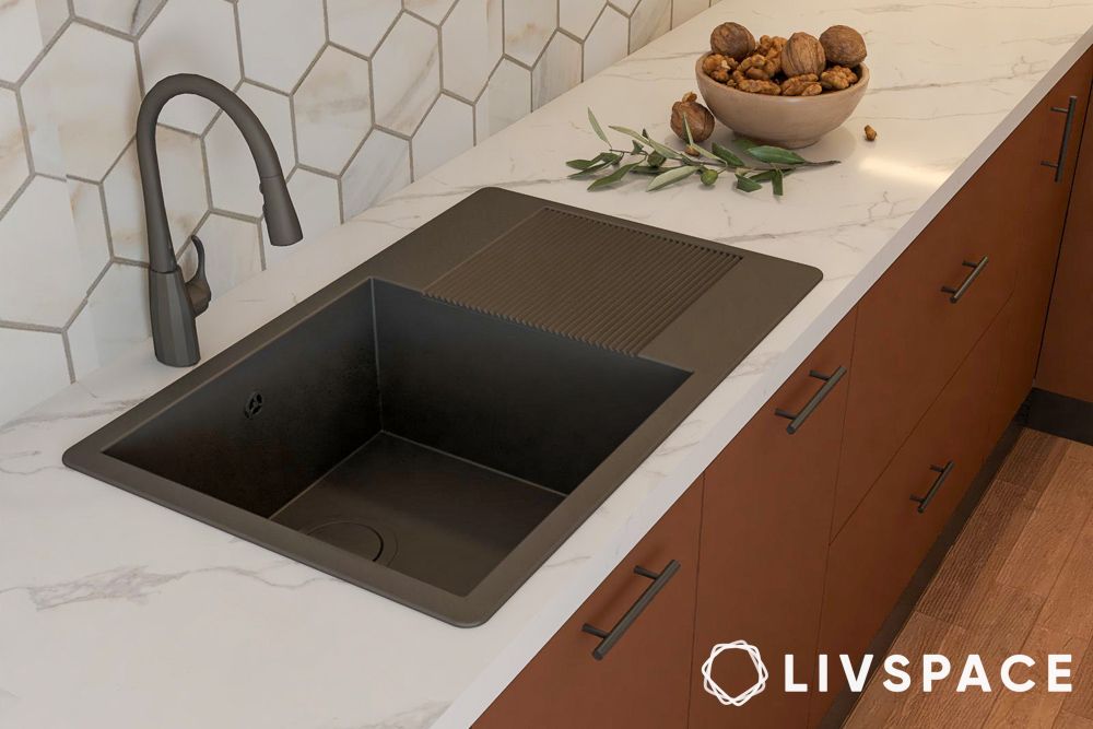 black-contemporary-kitchen-sink