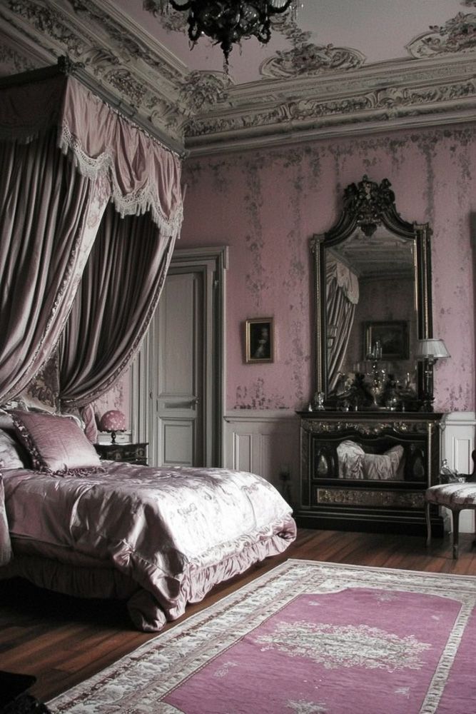 victorian-style-pink-bedroom-interior-design