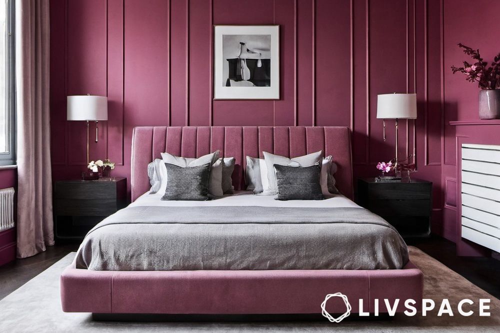 pink-two-colour-combination-for-bedroom-walls-images