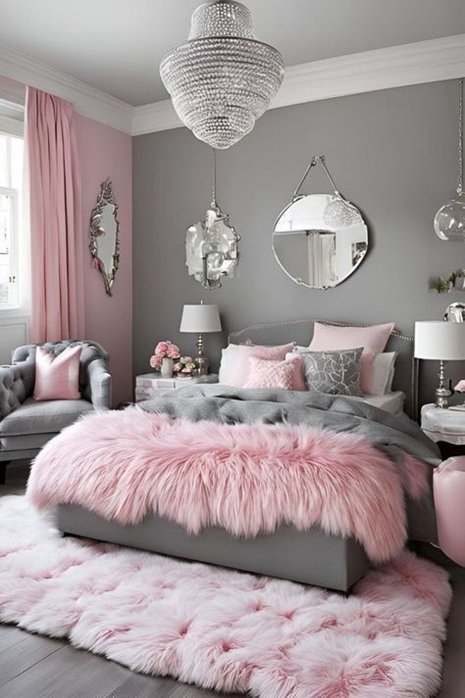 pink-and-grey-bedroom-walls